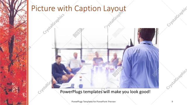 Picture with Caption presentation slide layout