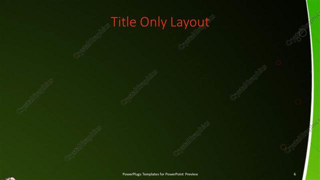 Title Only presentation slide layout