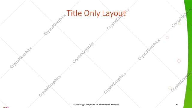 Title Only presentation slide layout