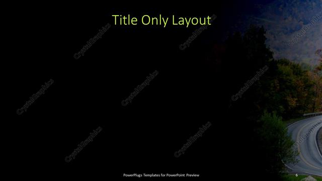 Title Only presentation slide layout