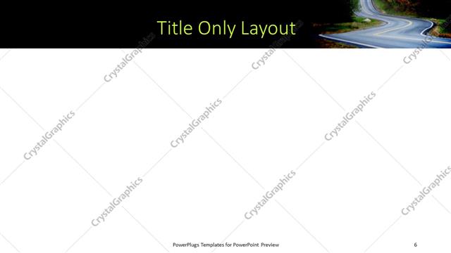 Title Only presentation slide layout