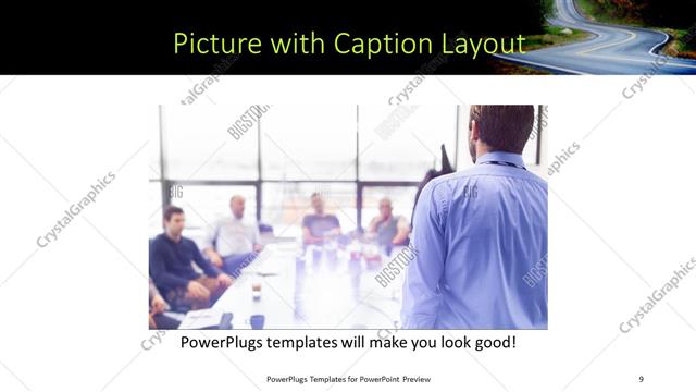 Picture with Caption presentation slide layout