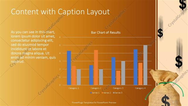 Content with Caption presentation slide layout