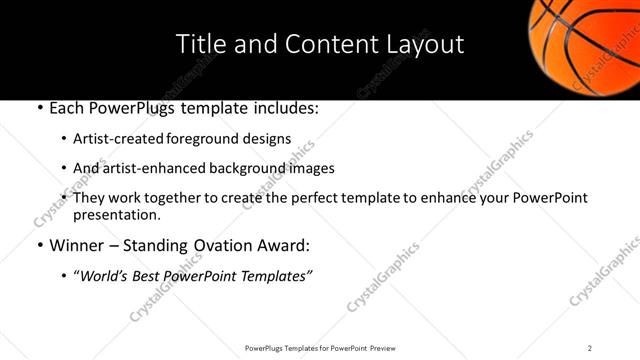 Title and Content presentation slide layout