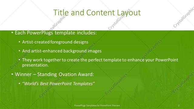 Title and Content presentation slide layout