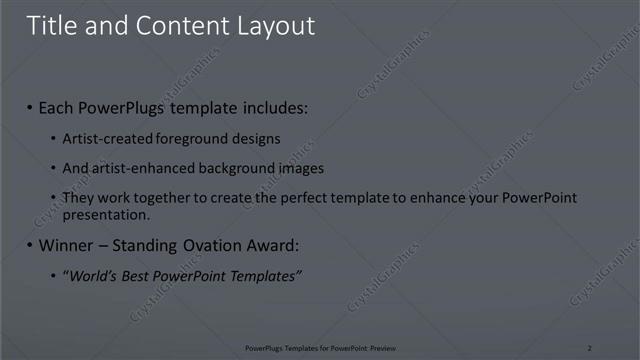 Title and Content presentation slide layout