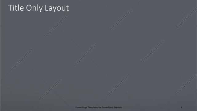 Title Only presentation slide layout