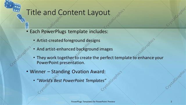 Title and Content presentation slide layout
