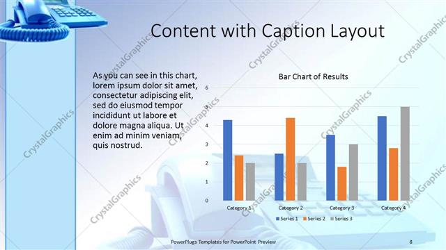 Content with Caption presentation slide layout