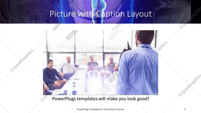 Picture with Caption presentation slide layout