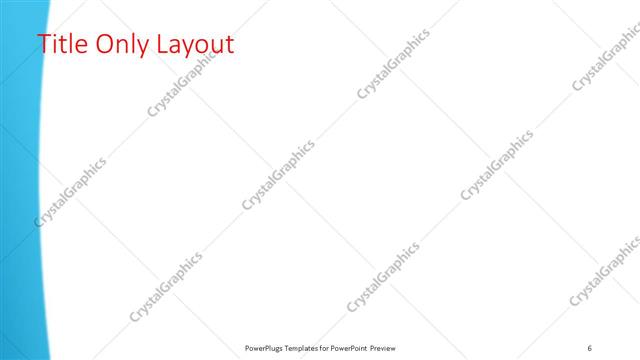 Title Only presentation slide layout