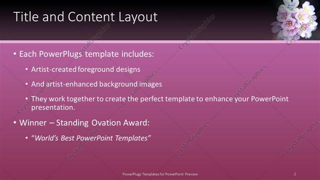 Title and Content presentation slide layout