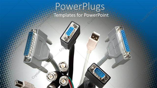  Presentation with bunch - The depiction of a bunch of network cables along with other pins