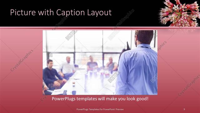 Picture with Caption presentation slide layout