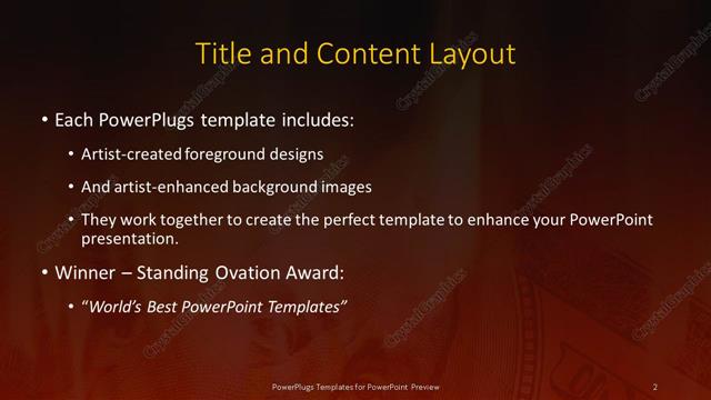 Title and Content presentation slide layout