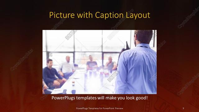 Picture with Caption presentation slide layout