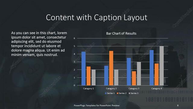 Content with Caption presentation slide layout