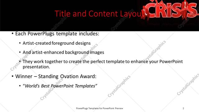 Title and Content presentation slide layout