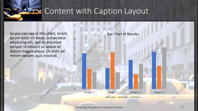 Content with Caption presentation slide layout