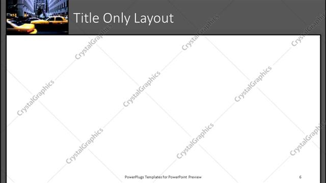 Title Only presentation slide layout