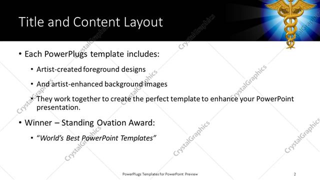 Title and Content presentation slide layout