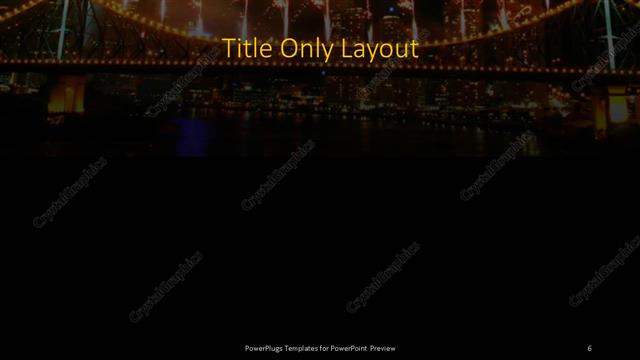 Title Only presentation slide layout