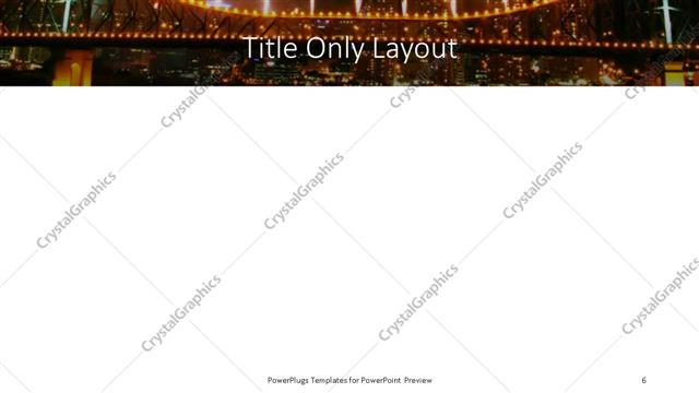 Title Only presentation slide layout