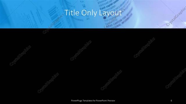 Title Only presentation slide layout