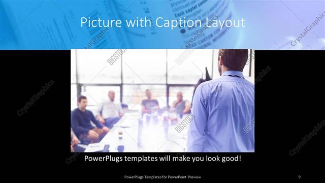 Picture with Caption presentation slide layout