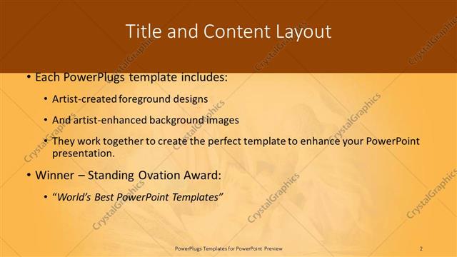 Title and Content presentation slide layout