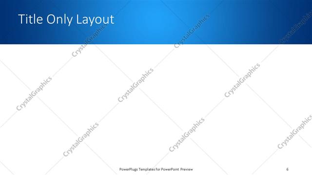 Title Only presentation slide layout