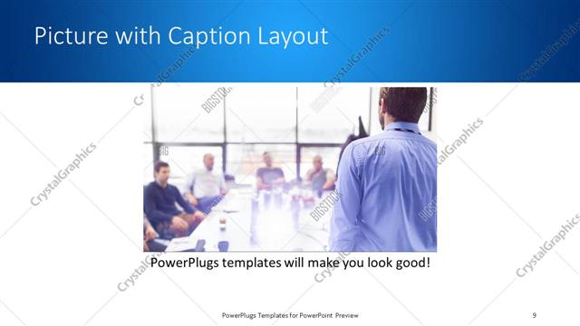 Picture with Caption presentation slide layout