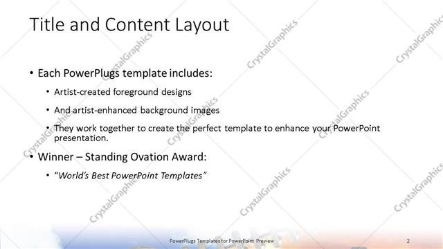 Title and Content presentation slide layout
