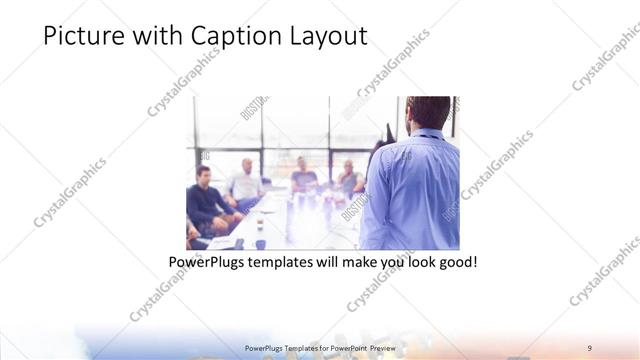 Picture with Caption presentation slide layout