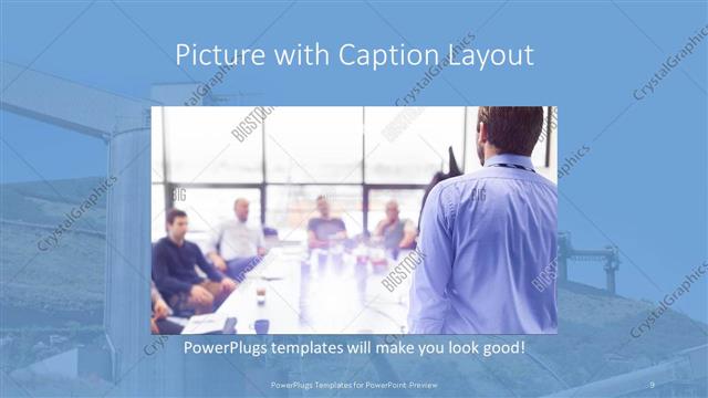 Picture with Caption presentation slide layout