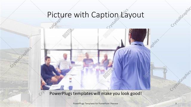 Picture with Caption presentation slide layout