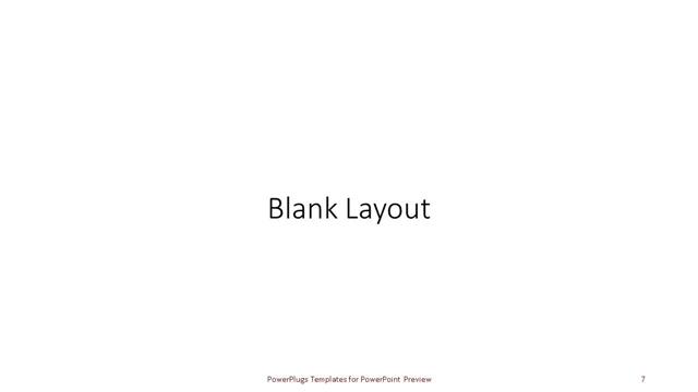 Blank presentation slide layout