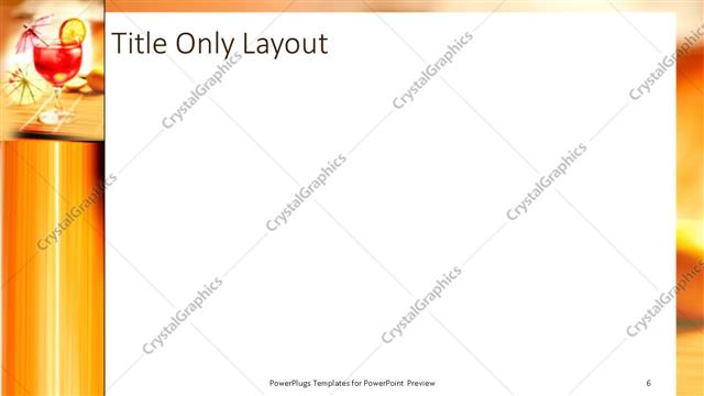 Title Only presentation slide layout