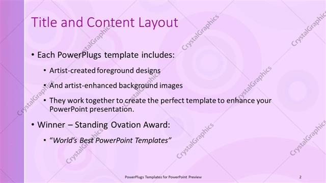 Title and Content presentation slide layout