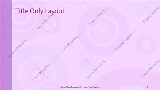 Title Only presentation slide layout