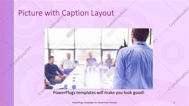 Picture with Caption presentation slide layout