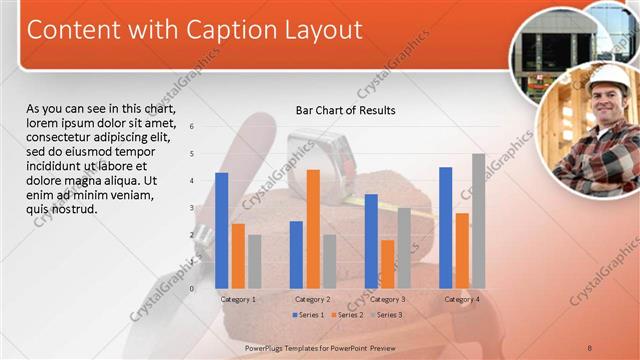 Content with Caption presentation slide layout
