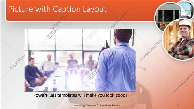 Picture with Caption presentation slide layout