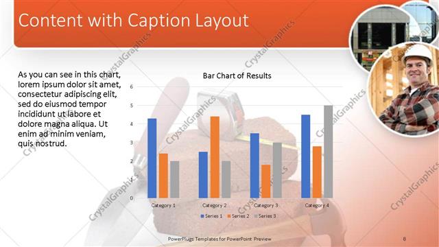 Content with Caption presentation slide layout