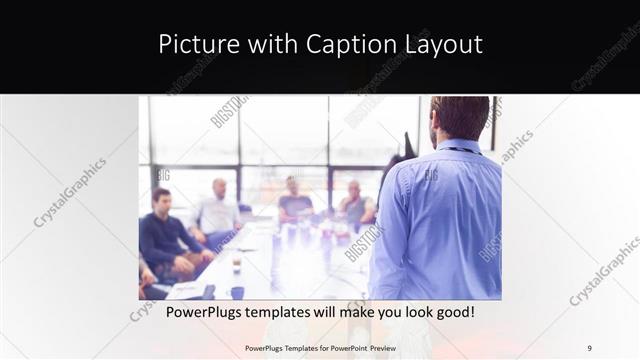 Picture with Caption presentation slide layout
