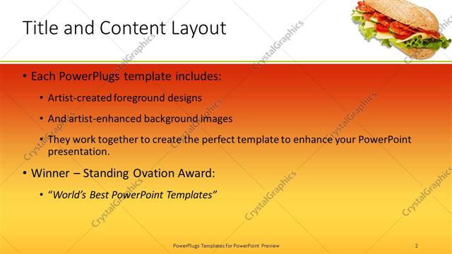 Title and Content presentation slide layout