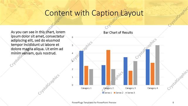 Content with Caption presentation slide layout