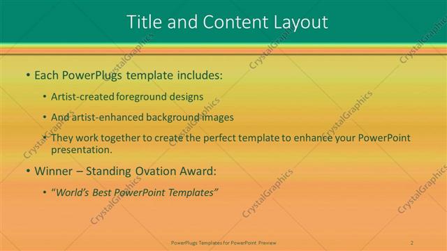 Title and Content presentation slide layout