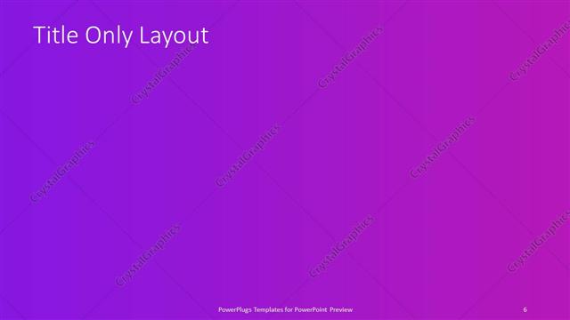 Title Only presentation slide layout