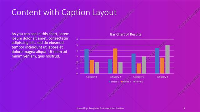 Content with Caption presentation slide layout